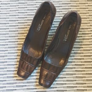 Via Spiga Croc Embossed 3" Heels